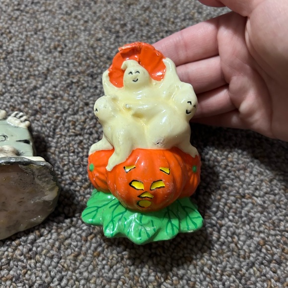 Vintage Halloween Candle Set - Witch, Skeleton, Pumpkin - Picture 2 of 7